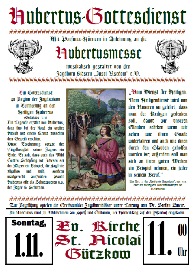 Plakat Hubertusmesse 2026 